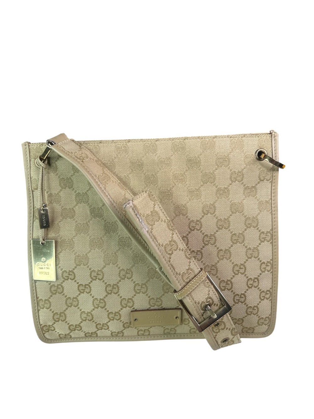 Gucci Beige/Tan GG Supreme Crossbody Bag